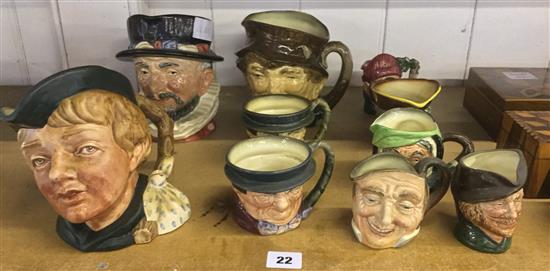 10 Royal Doulton jugs